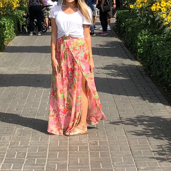 LOW PRICE!! Gianni bini floral maxi skirt - Picture 5 of 6